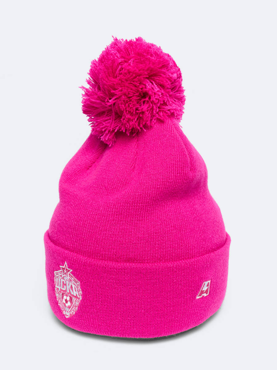 Шапка ПФК ЦСКА с помпоном